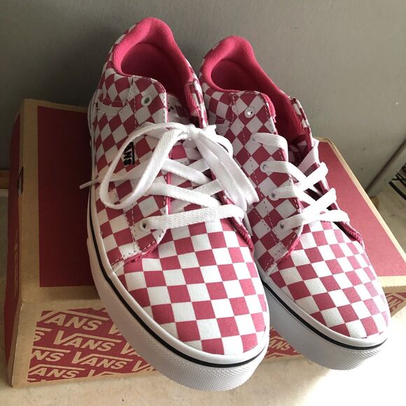 VANS Ward Low Girls Size 6 Women's Sz 7.5 Shoes Powder Pink Sneakers VN000MYFCHL - Picture 8 of 10